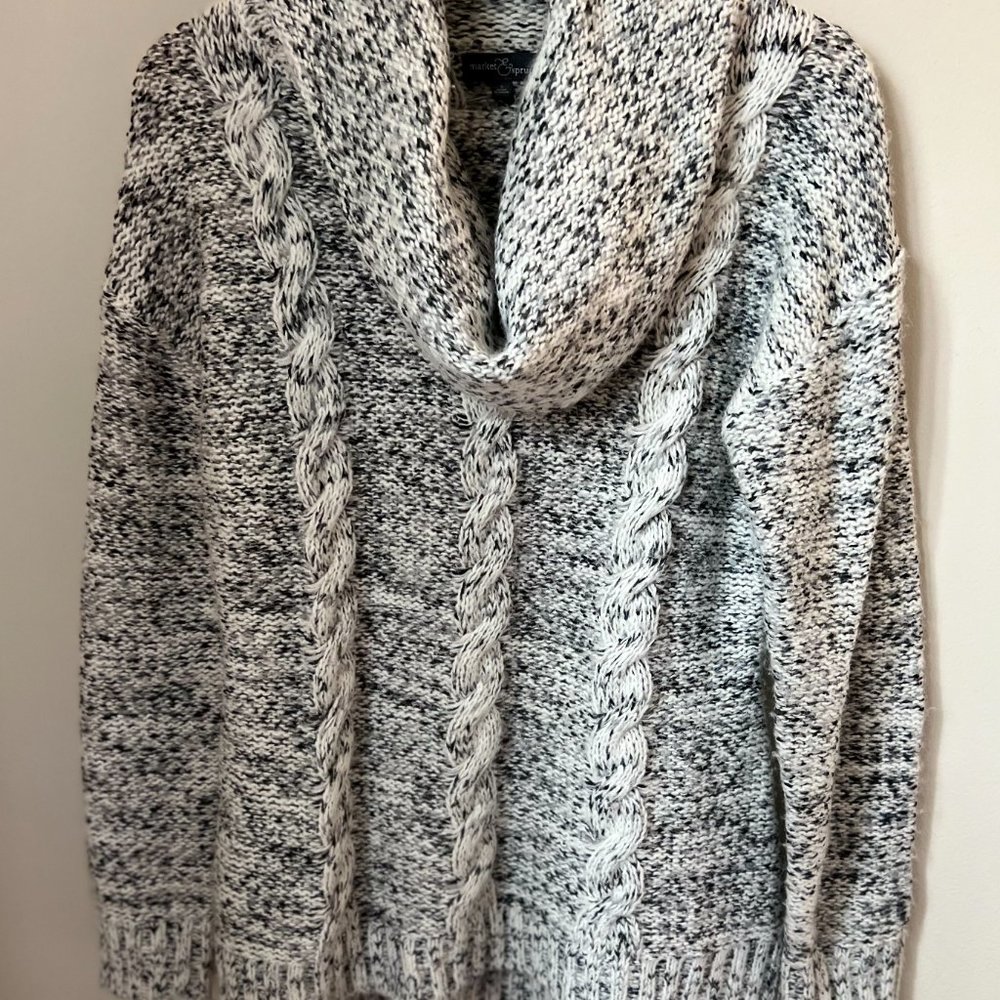 Market & Spruce Betti Shawl Collar Pullover Sweater